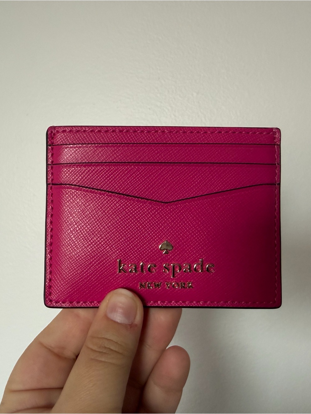 kate spade Hot Pink Leather Card Case
